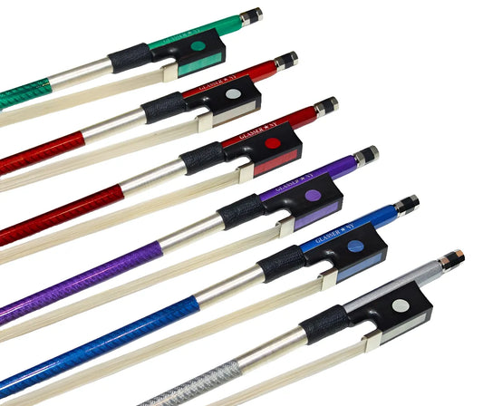 Glasser 2000TX Texalium Violin Bow with colored stick