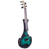 Cantini Earphonic 5-String Fretted Electric Violin with MIDI, Green/Black Sunburst