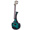 Cantini Earphonic 5-String Fretted Electric Violin with MIDI, Green/Black Sunburst