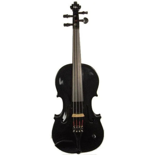 Barcus Berry Vibrato AE Violin, Piano Black - Electric Violin Shop