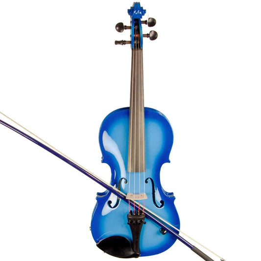 Barcus Berry Vibrato AE violin, Barcus-Berry Blue - Electric Violin Shop