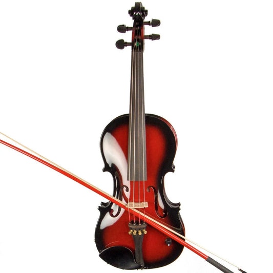 Barcus Berry Vibrato AE violin, Red Berry Burst - Electric Violin Shop