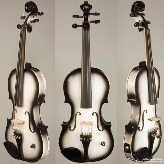 Barcus Berry Vibrato AE violin, Tuxedo - Electric Violin Shop