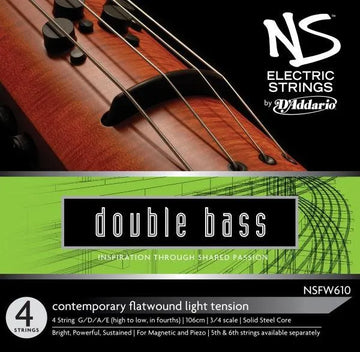 D'Addario NS Electric Bass Flatwound - Electric Violin Shop