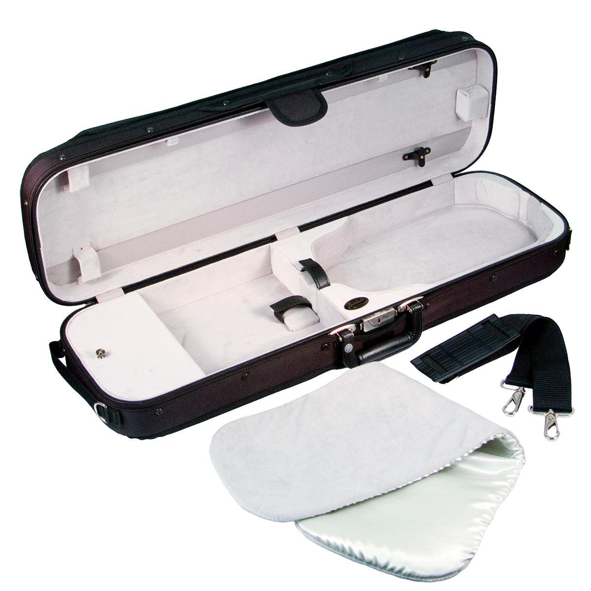 Bobelock B1002 Oblong Wooden Violin Case with Nylon Cordura Exterior & Velour Interior - Electric Violin Shop