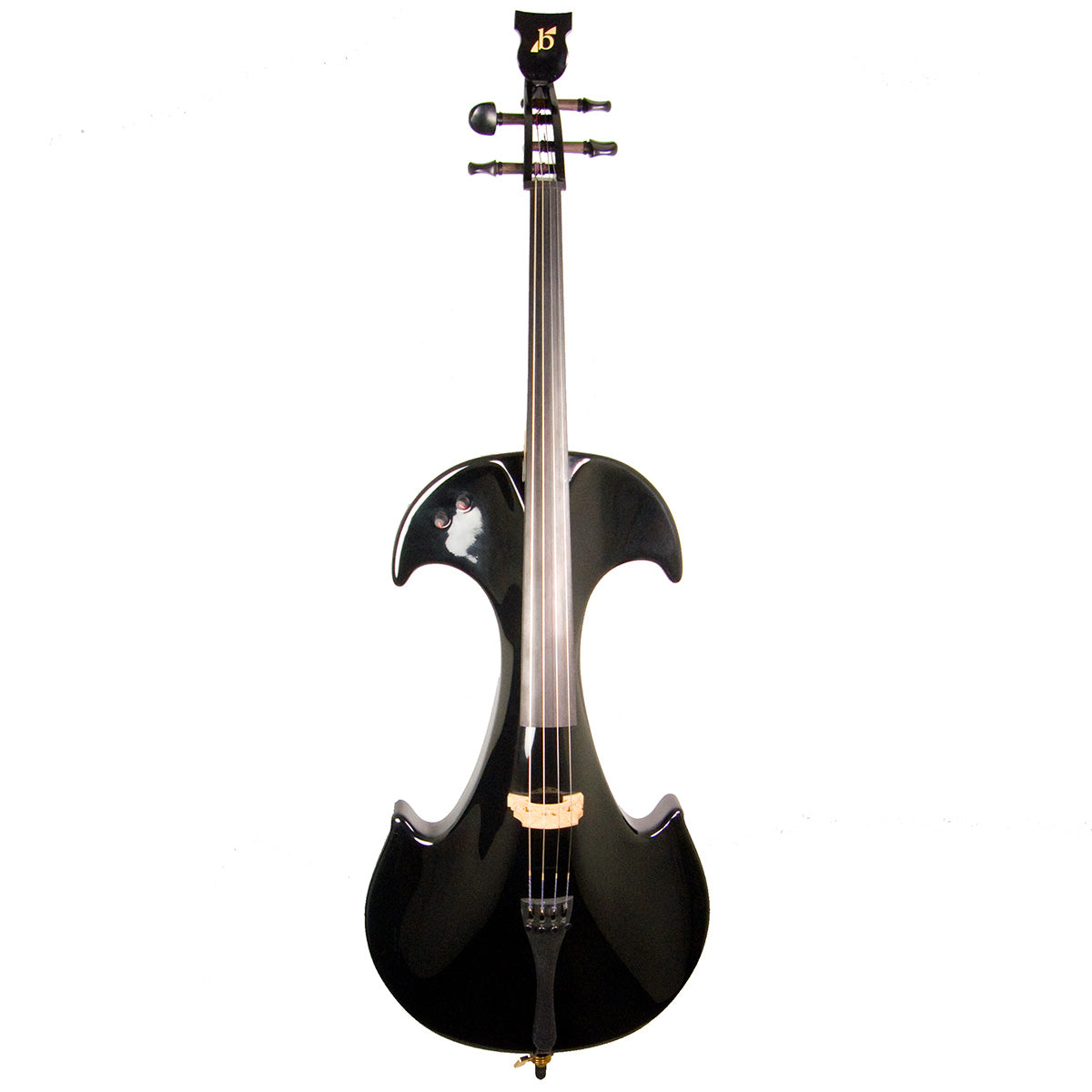 Bridge Draco hollow-body electric cello, black