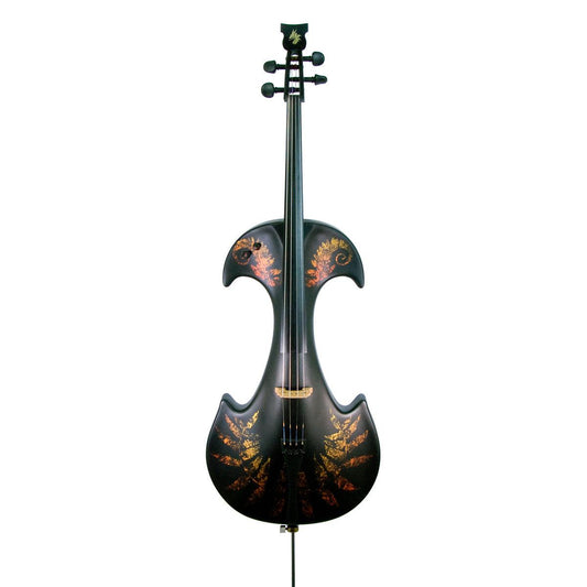 Bridge Draco Dragon electric cello, Phoenix custom finish - Electric Violin Shop