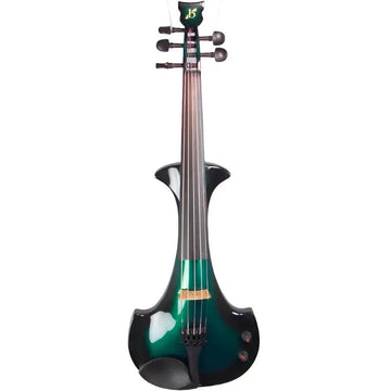 Bridge Violins Lyra 5-String Electric Violin, Green/Black Burst