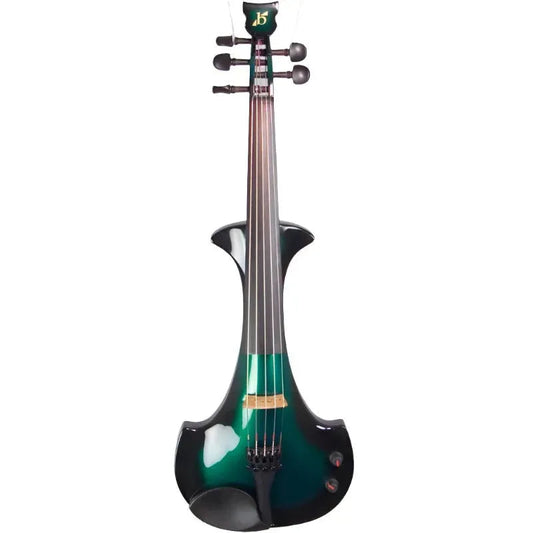 Bridge Violins Lyra 5-String Electric Violin, Green/Black Burst