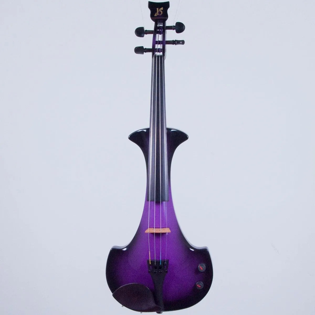 Bridge Aquila electric violin, Purple/Black - Electric Violin Shop