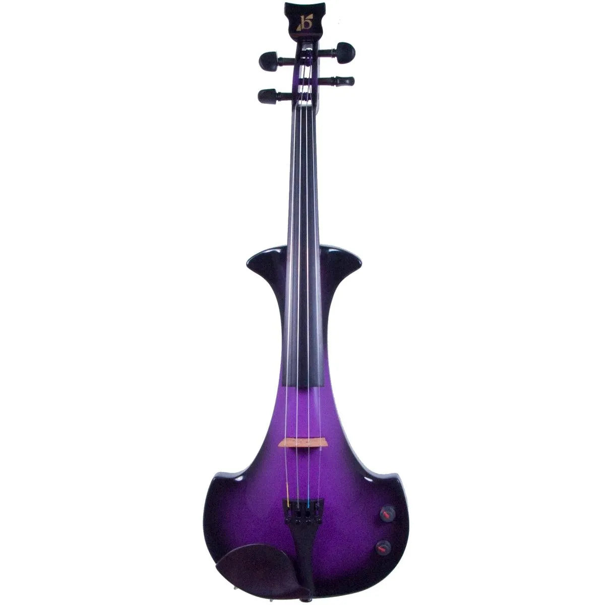 Bridge Aquila electric violin, Purple/Black - Electric Violin Shop