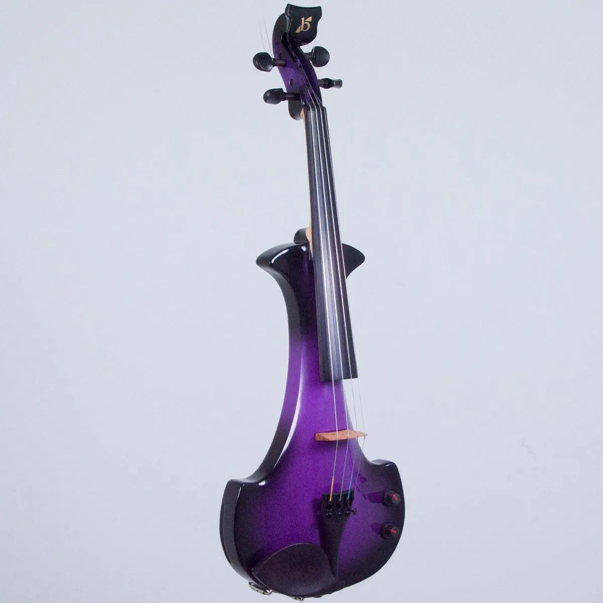 Bridge Aquila electric violin, Purple/Black – Electric Violin Shop