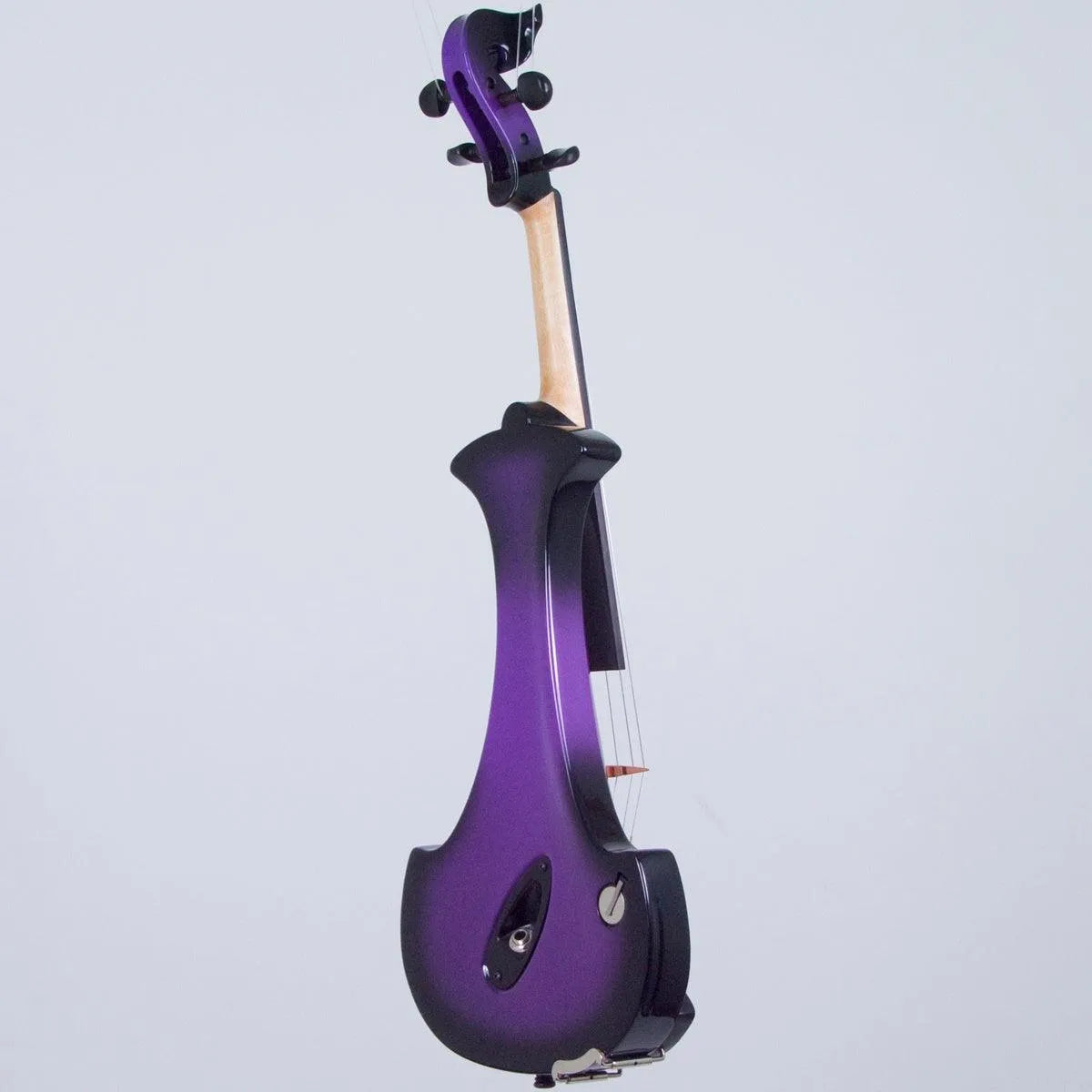 Bridge Aquila electric violin, Purple/Black - Electric Violin Shop