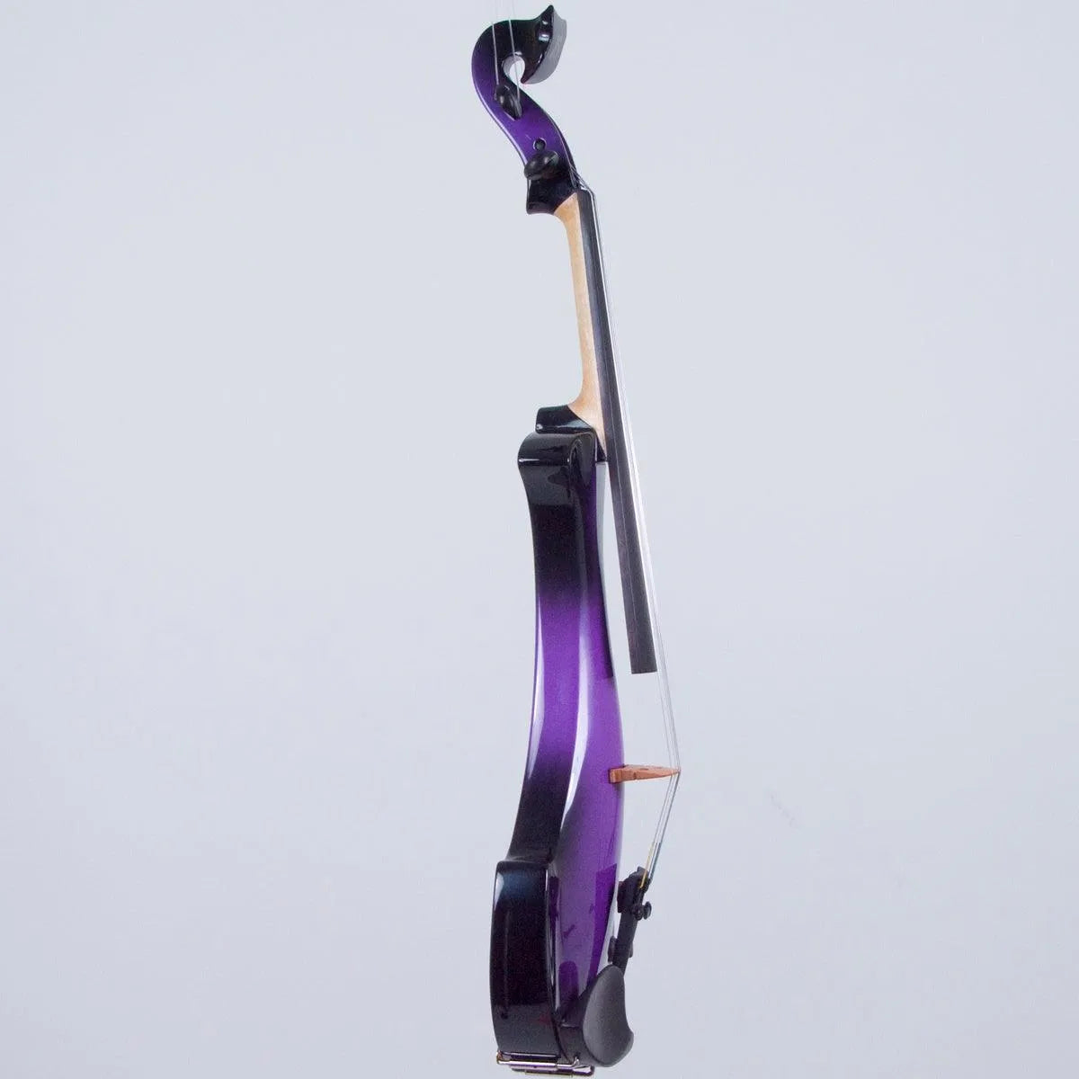 Bridge Aquila electric violin, Purple/Black - Electric Violin Shop