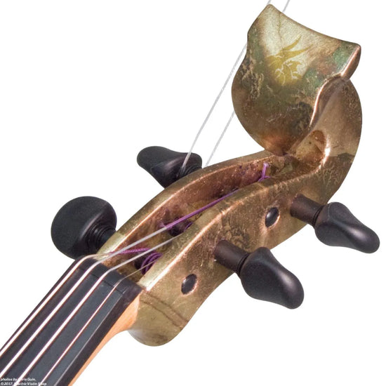 Bridge Aquila Dragon custom model, Gold Onyx - Electric Violin Shop