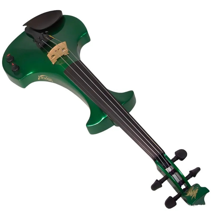 Bridge Aquila Dragon custom model, Bright Emerald Green Pearl - Electric Violin Shop