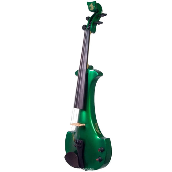 Bridge Aquila Dragon custom model, Bright Emerald Green Pearl - Electric Violin Shop