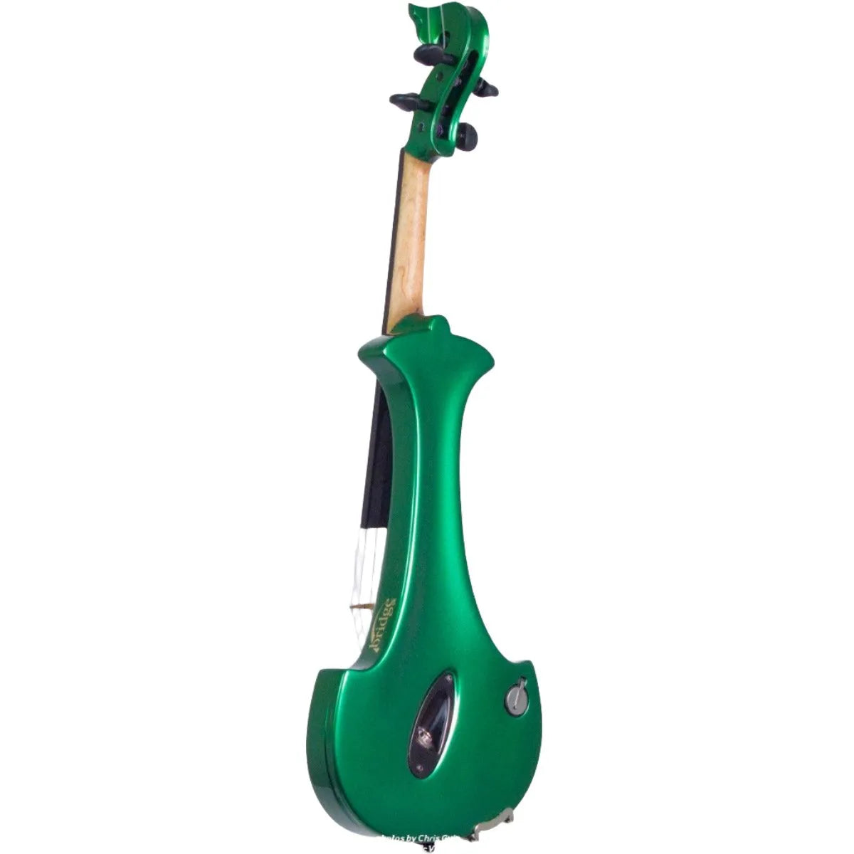 Bridge Aquila Dragon custom model, Bright Emerald Green Pearl - Electric Violin Shop