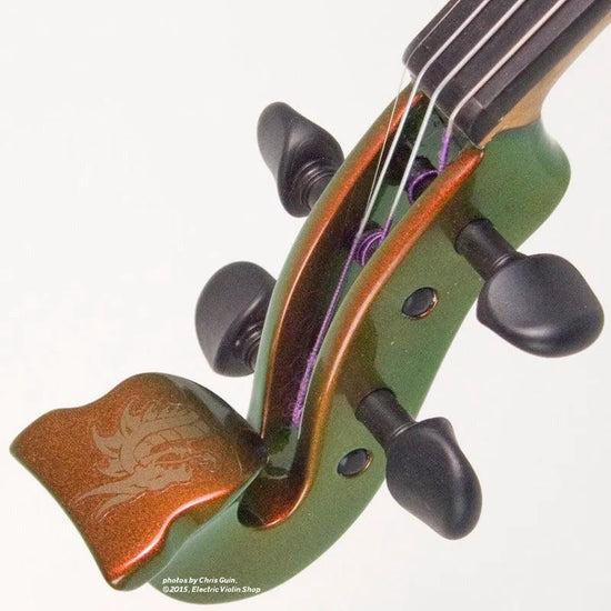 Bridge Aquila Dragon custom model, Illusion Bronze - Electric Violin Shop