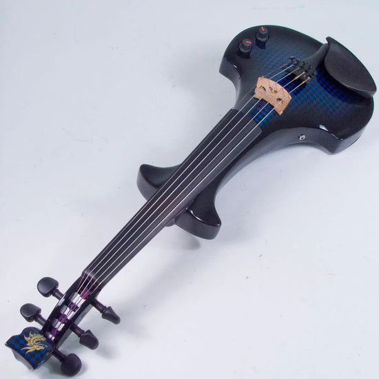 Bridge Lyra Dragon custom model, Blue Matrix - Electric Violin Shop