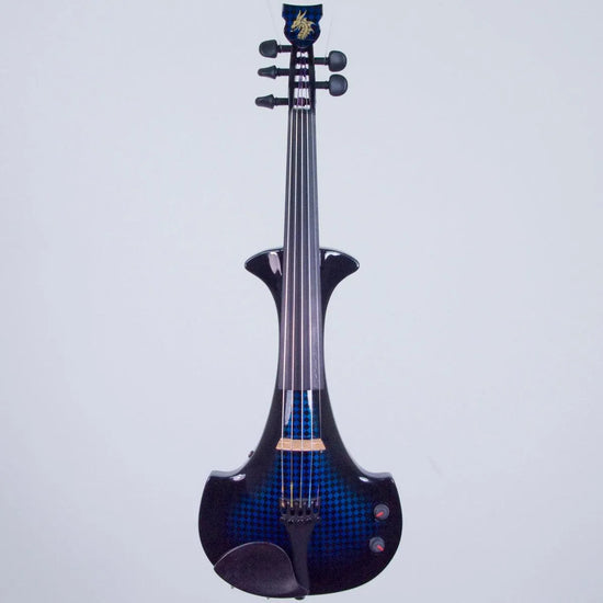 Bridge Lyra Dragon custom model, Blue Matrix - Electric Violin Shop