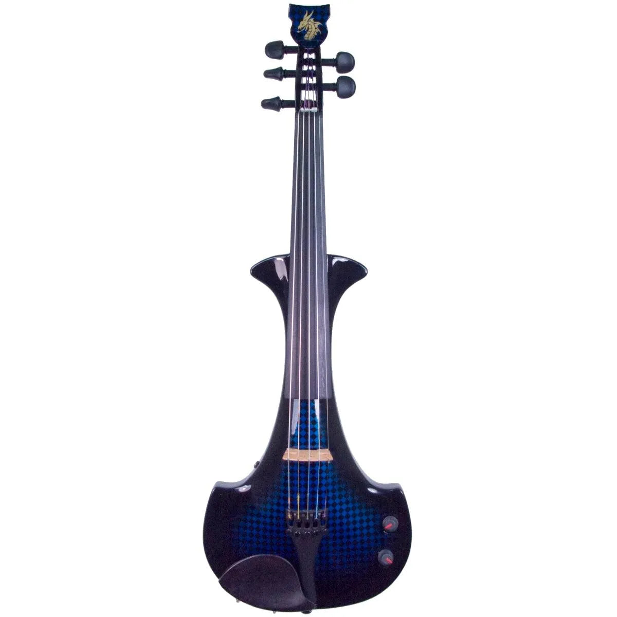 Bridge Lyra Dragon custom model, Blue Matrix - Electric Violin Shop