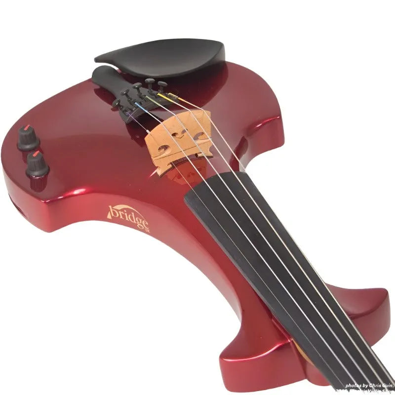 Bridge Lyra Dragon custom model, Cherry Red Pearl - Electric Violin Shop