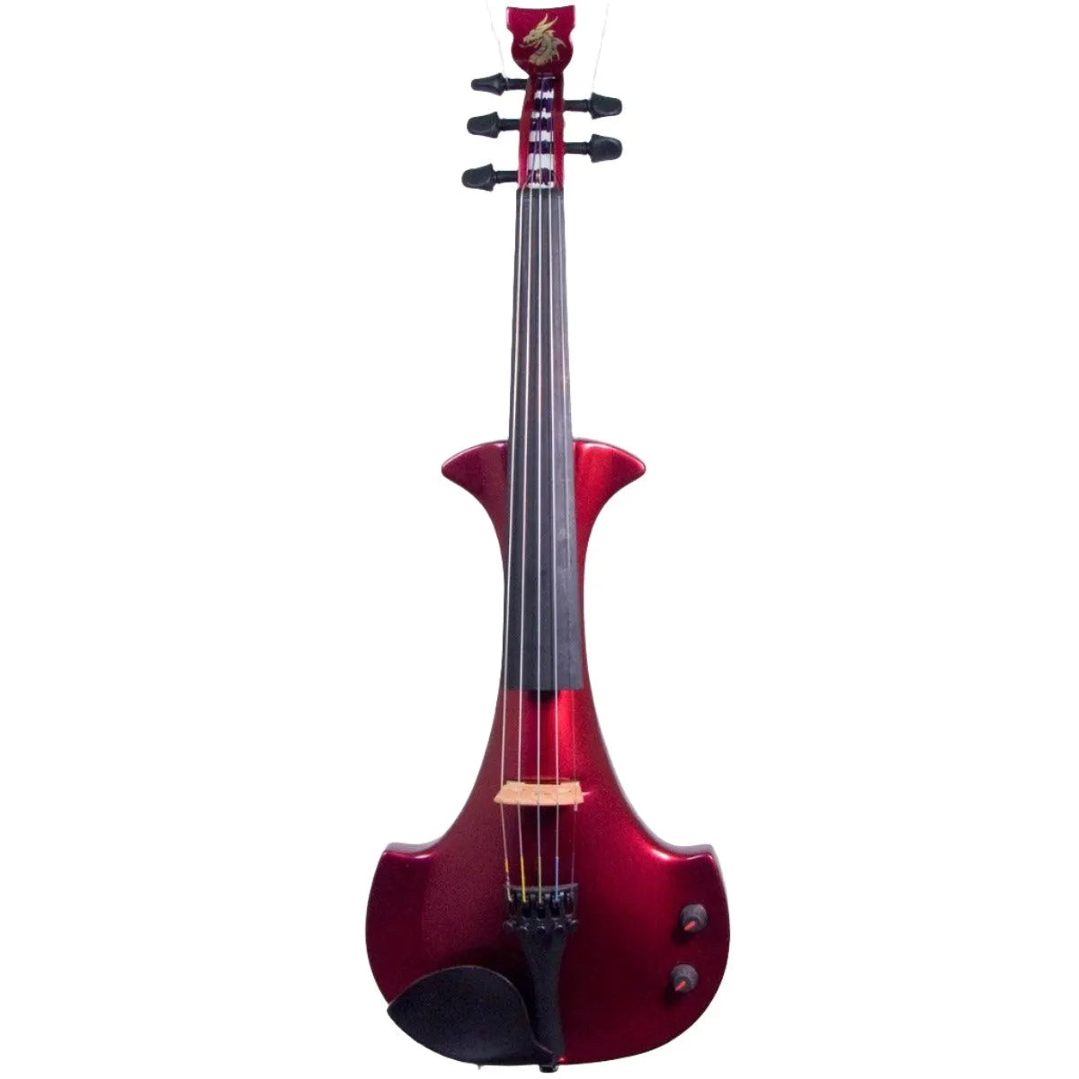 Bridge Lyra Dragon custom model, Cherry Red Pearl - Electric Violin Shop