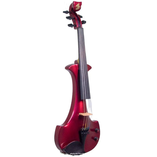 Bridge Lyra Dragon custom model, Cherry Red Pearl - Electric Violin Shop