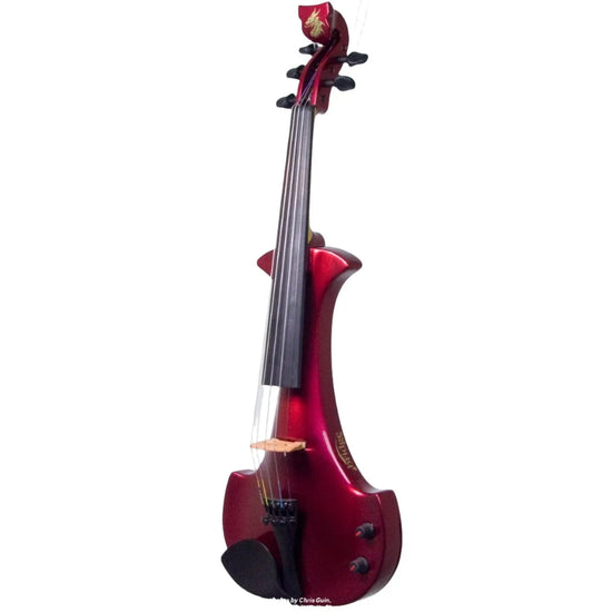 Bridge Lyra Dragon custom model, Cherry Red Pearl - Electric Violin Shop