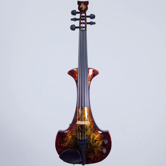 Bridge Lyra Dragon custom model, 'Glowing Embers' finish - Electric Violin Shop