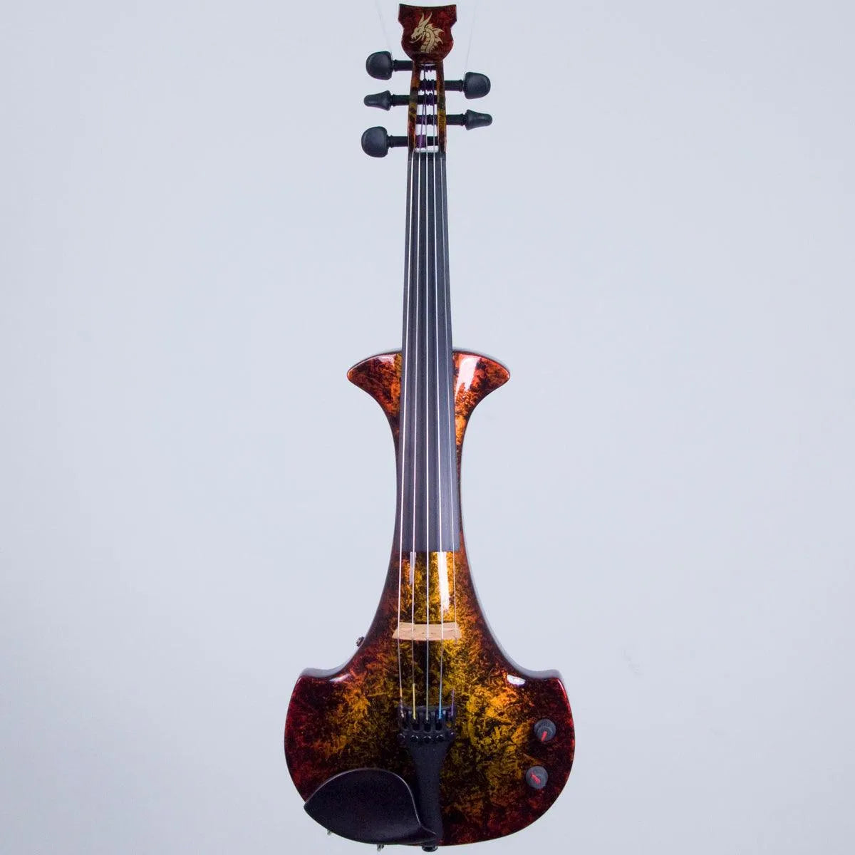 Bridge Lyra Dragon custom model, 'Glowing Embers' finish - Electric Violin Shop