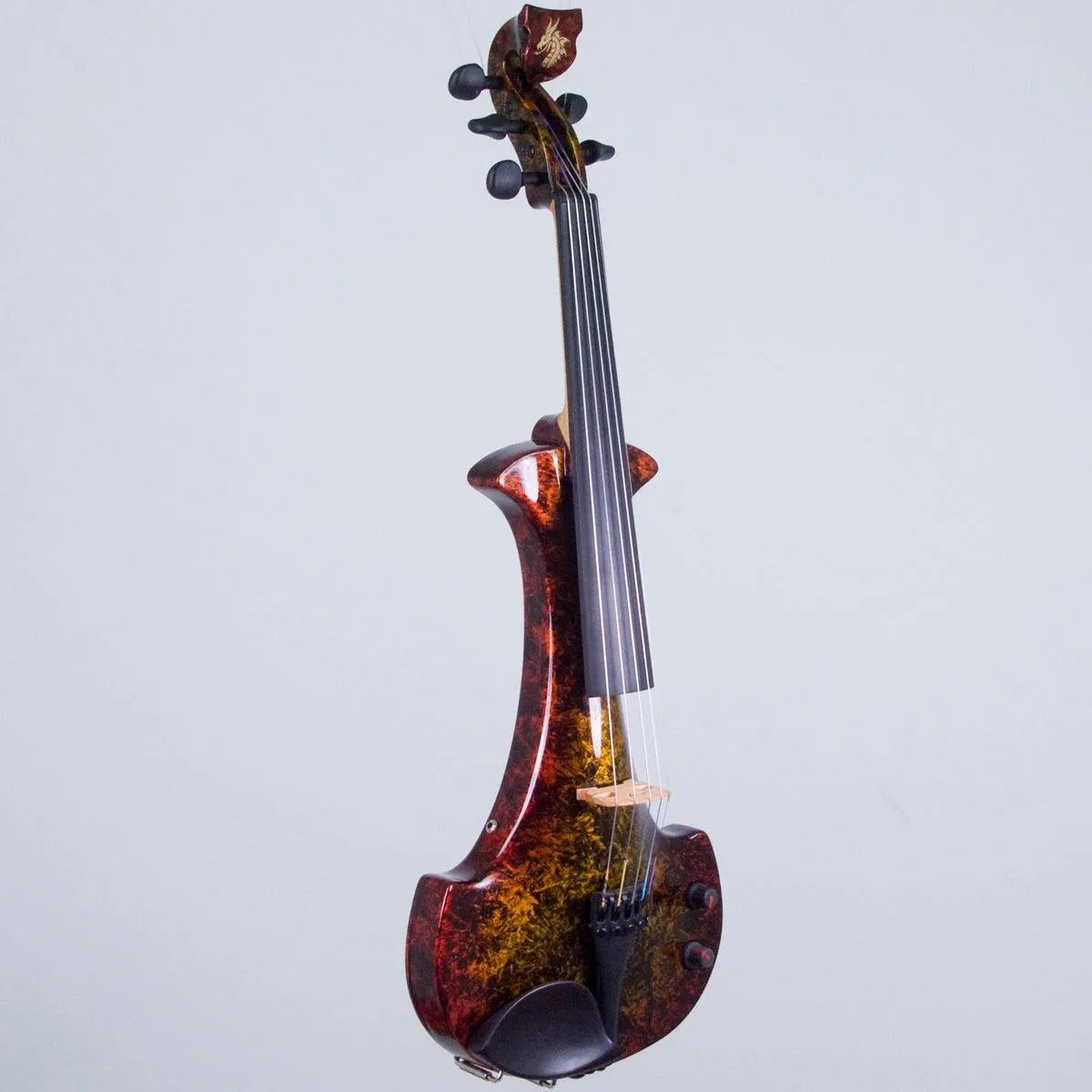 Bridge Lyra Dragon custom model, 'Glowing Embers' finish - Electric Violin Shop