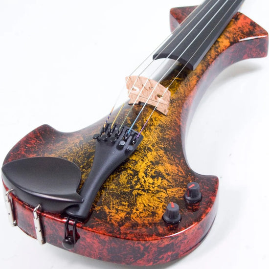 Bridge Lyra Dragon custom model, 'Glowing Embers' finish - Electric Violin Shop