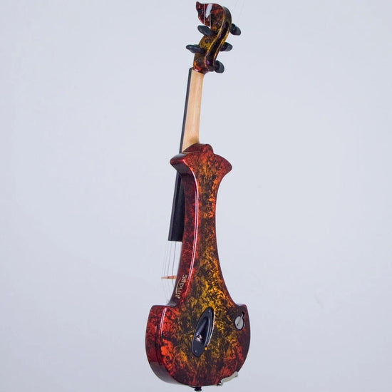 Bridge Lyra Dragon custom model, 'Glowing Embers' finish - Electric Violin Shop