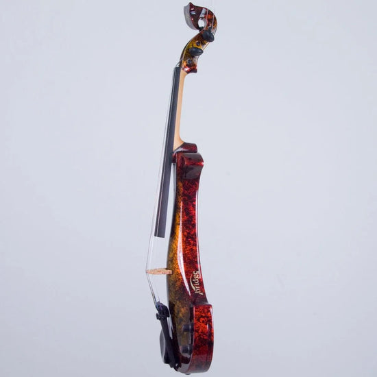 Bridge Lyra Dragon custom model, 'Glowing Embers' finish - Electric Violin Shop