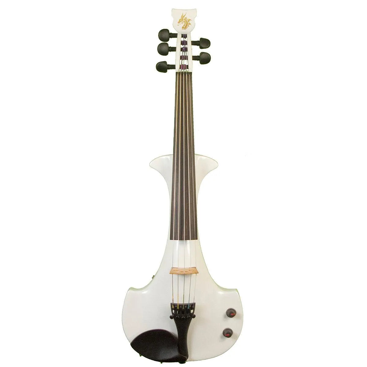 Bridge Lyra Dragon custom model, Pearl White - Electric Violin Shop