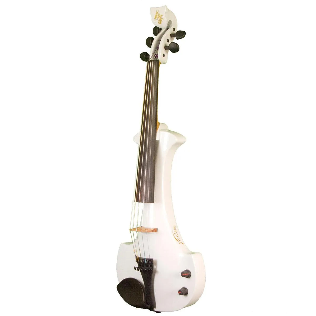 Bridge Lyra Dragon custom model, Pearl White - Electric Violin Shop