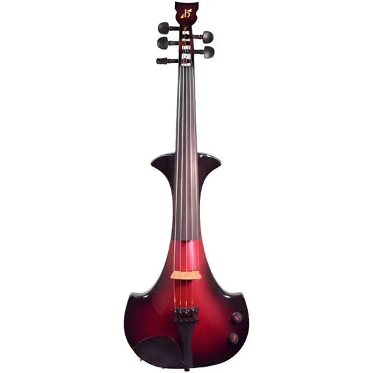 Bridge Violins Lyra 5-String Electric Violin, Red/Black Burst