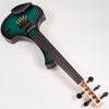 Cantini Earphonic 5-String Electric Violin with MIDI, Green/Black Burst - Electric Violin Shop