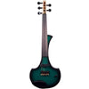 Cantini Earphonic 5-String Electric Violin with MIDI, Green/Black Burst - Electric Violin Shop