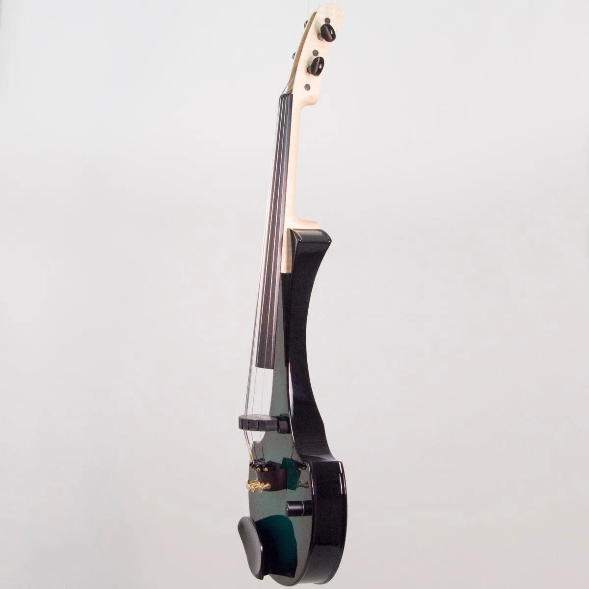 Cantini Earphonic 5-String Electric Violin with MIDI, Green/Black Burst - Electric Violin Shop