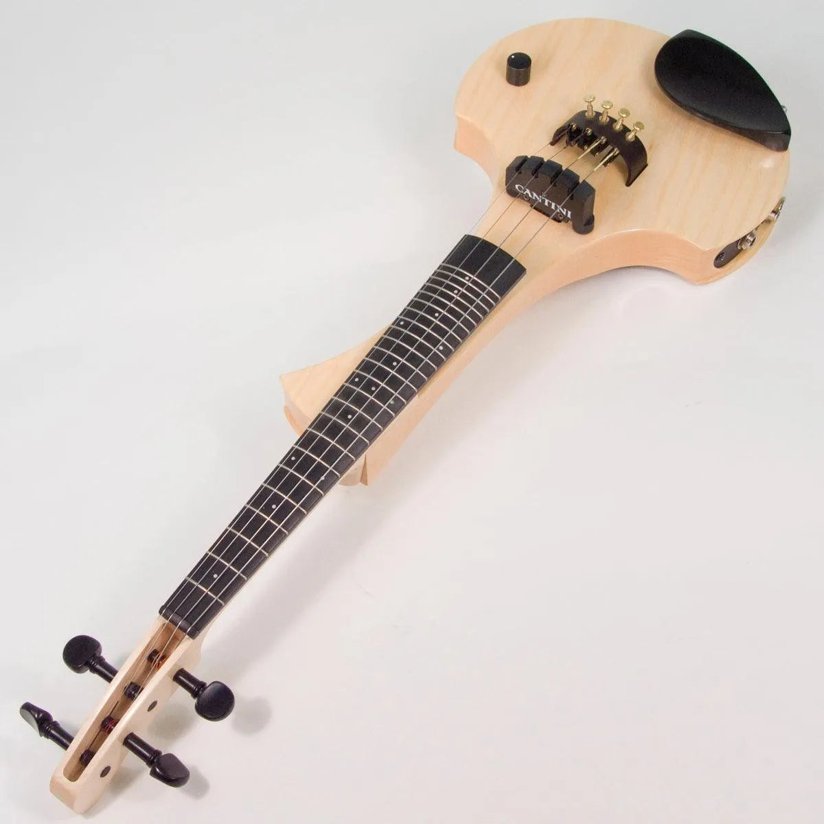 Cantini Earphonic Fretted Electric Violin with MIDI, Natural Finish - Electric Violin Shop