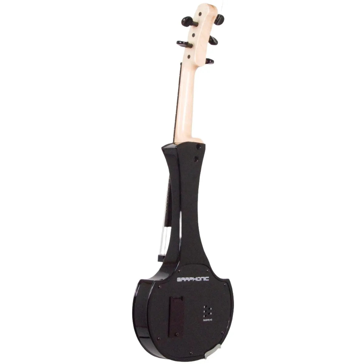 Cantini Earphonic 5-string Fretted Electric Violin with MIDI, Gloss Black - Electric Violin Shop