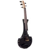 Cantini Earphonic 5-string Fretted Electric Violin with MIDI, Gloss Black - Electric Violin Shop