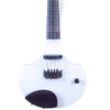 Cantini Earphonic Fretted Electric Violin with MIDI, White - Electric Violin Shop