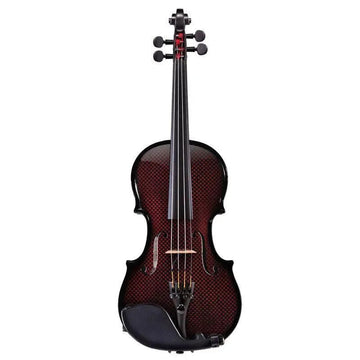 Glasser AE Carbon Composite Acoustic-Electric Violin, 4-String Red