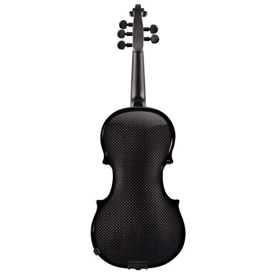 Glasser AE LEFT-HANDED 5-String carbon composite acoustic-electric violin, black - Electric Violin Shop