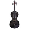 Glasser AE LEFT-HANDED 5-String carbon composite acoustic-electric violin, black - Electric Violin Shop