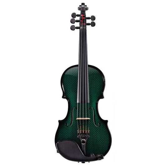 Glasser AE Carbon Composite Acoustic-Electric Violin, 5-String Green